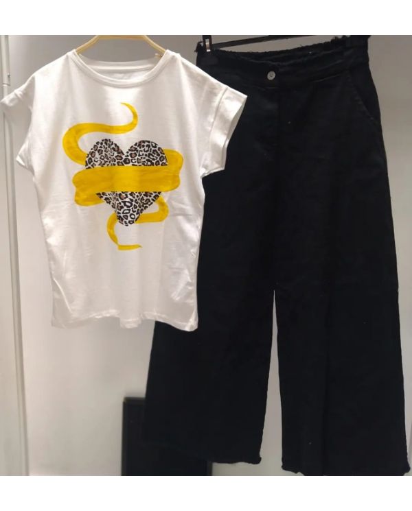 Tshirt basic με στάμπα